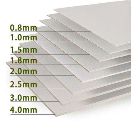 Διπλής όψης γκρι φύλλο 787x1092mm 889x1194mm Γκρι φύλλα χαρτονιού PE επικαλυμμένο χαρτοπολτό υλικό για συσκευασία