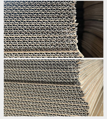 Διπλό πάχος κυματοειδή φύλλα Pads διπλό τοίχωμα φύλλα καφέ